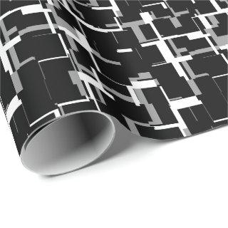 Digital Camo Black White Grey Gray Pattern