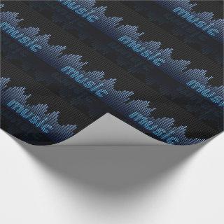 Digital Equalizer Music Wave Wall