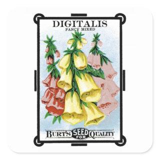 Digitalis Seed Packet Label