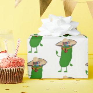 Dill Picklet with Glasses and Sombrero