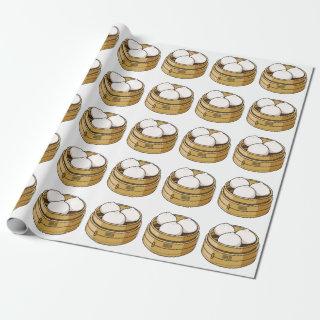 Dim sum cartoon illustration