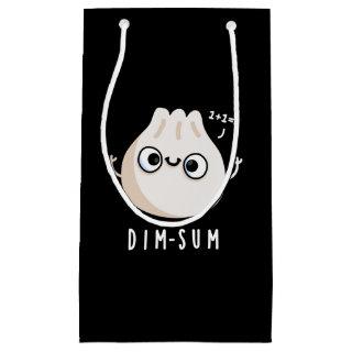 Dim-sum Funny Dimsum Math Pun Dark BG Small Gift Bag