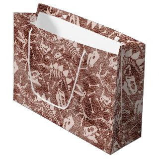 Dino Dig brown  Large Gift Bag