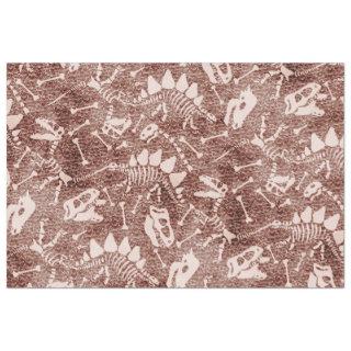 Dino Dig Dino bones brown  Tissue Paper