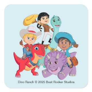 Dino Ranch Yee Haw! Square Sticker