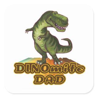Dinomite Dad Square Sticker