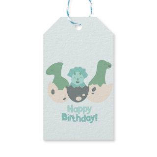 Dinosaur Birthday Gift Tag