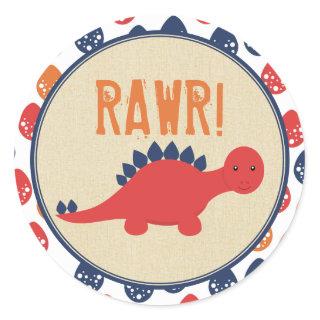 Dinosaur Birthday Stickers