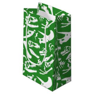 Dinosaur Bones (Green) Small Gift Bag