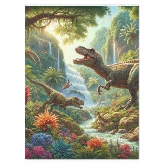 Dinosaur Decoupage Craft  Tissue Paper