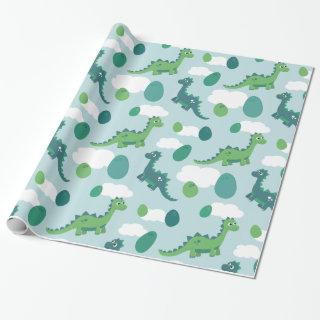 Dinosaur eggs  baby blue/green/mint