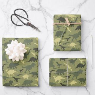 Dinosaur Pattern, Dinosaur Silhouette, Green Dino  Sheets