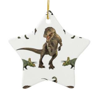 Dinosaur  Ceramic Ornament