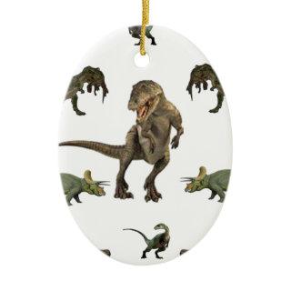 Dinosaur  Ceramic Ornament
