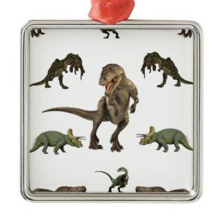 Dinosaur  Metal Ornament