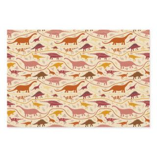 Dinosaurs, 3 colors in the strata-herbivores!  sheets