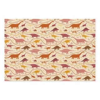 Dinosaurs, 3 colors in the strata-herbivores!  sheets
