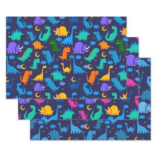 Dinosaurs Pattern Kids Birthday Party  Sheets