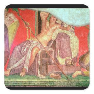 Dionysian Entourage with Dionysus Square Sticker