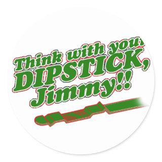 Dipstick Classic Round Sticker