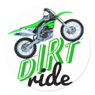 Dirt addict classic round sticker