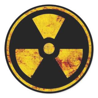 Dirty Nuclear Warning Sign Sticker