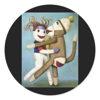 Dirty Socks Dancing The Tango Classic Round Sticker