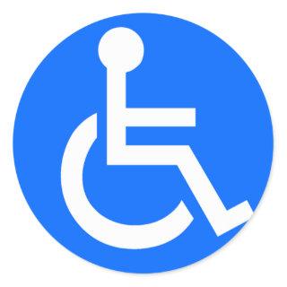 Disability Symbol Classic Round Sticker