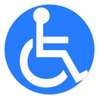 Disability Symbol Classic Round Sticker