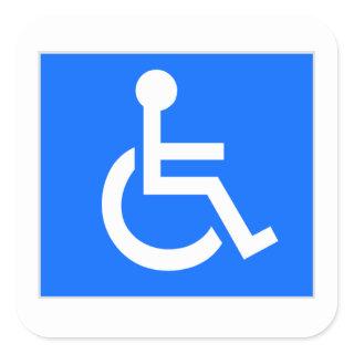 Disability Symbol Square Sticker