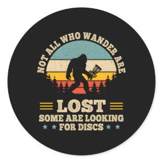 Disc Golf Bigfoo Disc Golf Classic Round Sticker