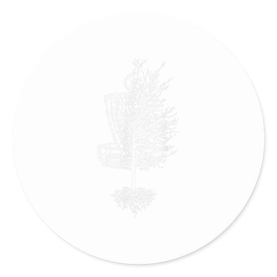 Disc Golf Shirt Basket Tree Frisbee Gol Classic Round Sticker