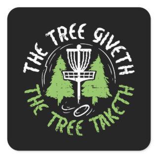 Disc Golf Square Sticker