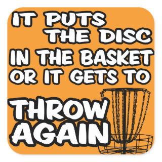 Disc Golf Sticker