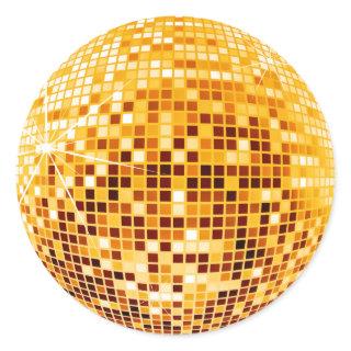 DISCO BALL CLASSIC ROUND STICKER