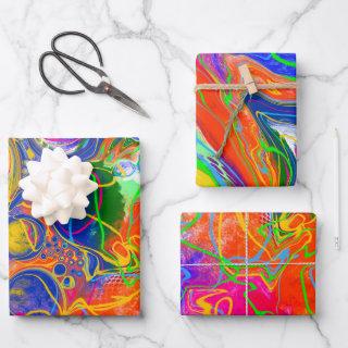 Disco Ball Electricity Marble Fluid Art Birthday  Sheets