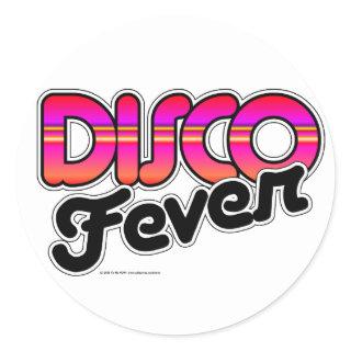 Disco Fever Classic Round Sticker