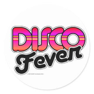 Disco Fever Classic Round Sticker