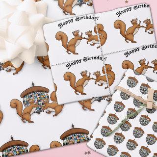 Disco Squirrels Birthday  Sheets