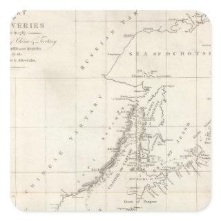 Discoveries made in 1787 In the Seas of China Square Sticker