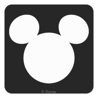 Disney Logo | Mickey Mouse Silhouette  Square Sticker