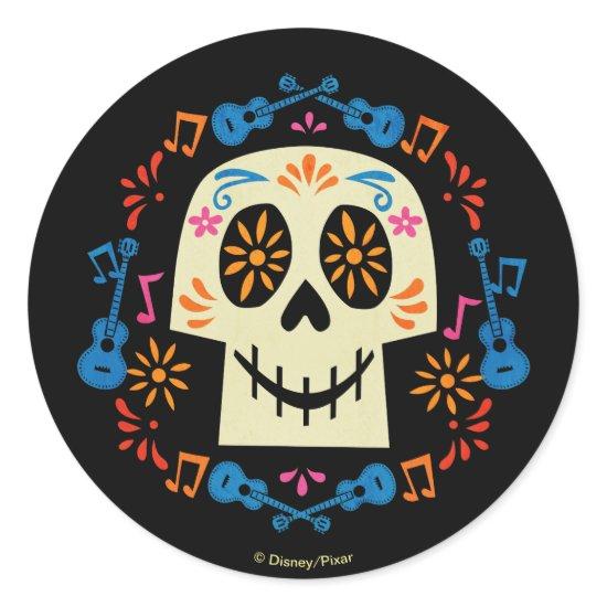 Disney Pixar Coco | Gothic Sugar Skull Classic Round Sticker