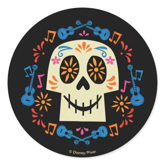 Disney Pixar Coco | Gothic Sugar Skull Classic Round Sticker