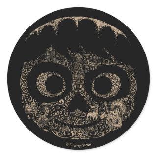 Disney Pixar Coco | Miguel | Ornate Skull Graphic Classic Round Sticker