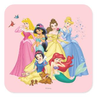 Disney Princess | Birds and Animals Square Sticker