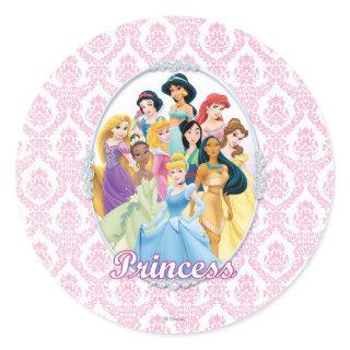 Disney Princess | Cinderella Featured Center Classic Round Sticker