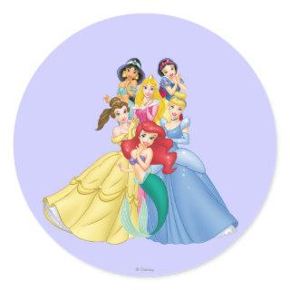 Disney Princess | Holding Hand to Face Classic Round Sticker