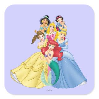 Disney Princess | Holding Hand to Face Square Sticker