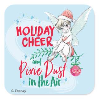 Disney | Tinker Bell | Holiday Cheer Quote Square Sticker