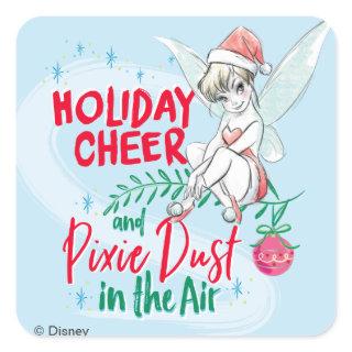 Disney | Tinker Bell | Holiday Cheer Quote Square Sticker